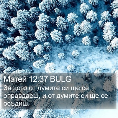 Матей 12:37 BULG Bible Verse Image