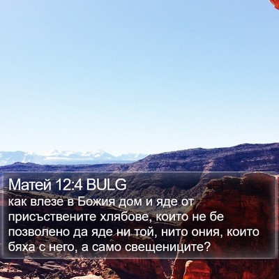 Матей 12:4 BULG Bible Verse Image