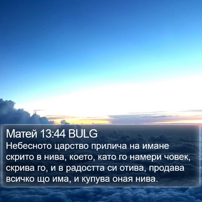 Матей 13:44 BULG Bible Verse Image