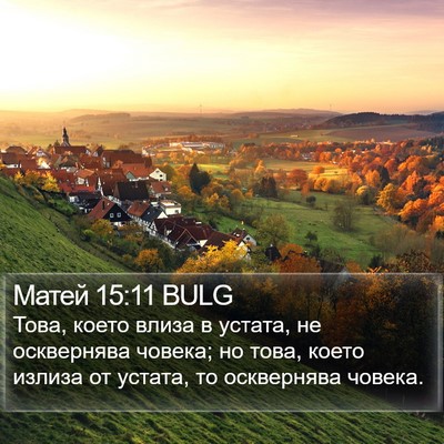 Матей 15:11 BULG Bible Verse Image
