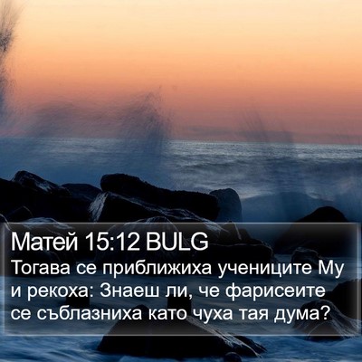 Матей 15:12 BULG Bible Verse Image