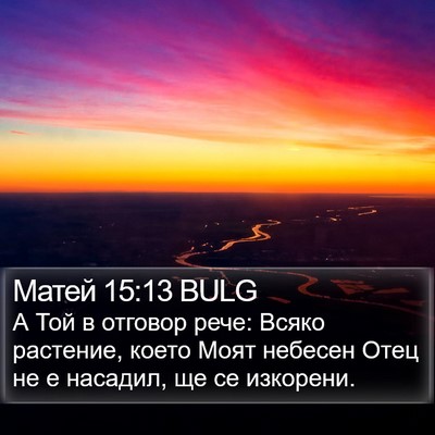 Матей 15:13 BULG Bible Verse Image
