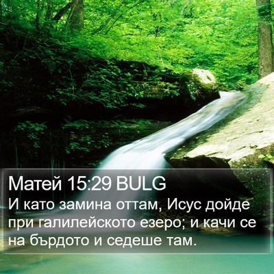 Матей 15:29 BULG Bible Verse Image
