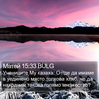 Матей 15:33 BULG Bible Verse Image