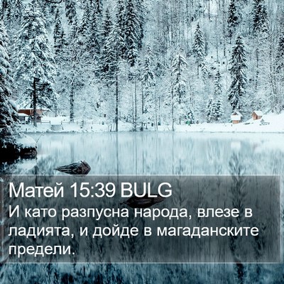 Матей 15:39 BULG Bible Verse Image