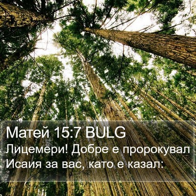 Матей 15:7 BULG Bible Verse Image
