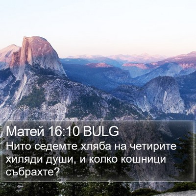 Матей 16:10 BULG Bible Verse Image