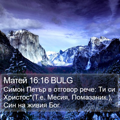 Матей 16:16 BULG Bible Verse Image