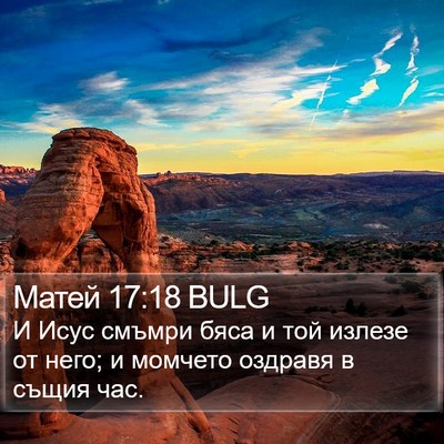 Матей 17:18 BULG Bible Verse Image