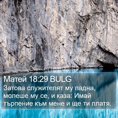 Матей 18:29 BULG Bible Verse Image
