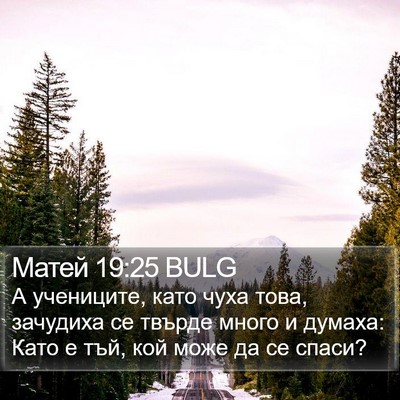 Матей 19:25 BULG Bible Verse Image