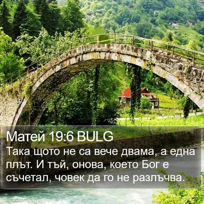 Матей 19:6 BULG Bible Verse Image