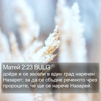 Матей 2:23 BULG Bible Verse Image