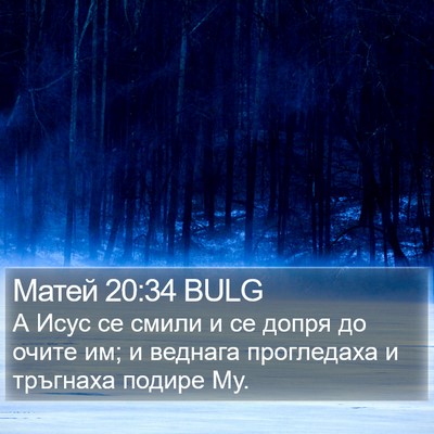 Матей 20:34 BULG Bible Verse Image