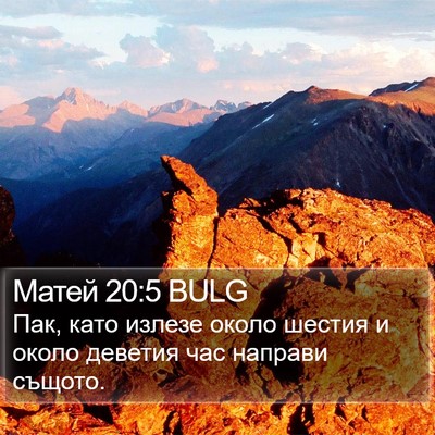 Матей 20:5 BULG Bible Verse Image