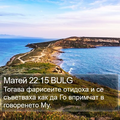 Матей 22:15 BULG Bible Verse Image