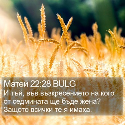 Матей 22:28 BULG Bible Verse Image