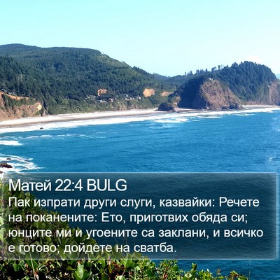 Матей 22:4 BULG Bible Verse Image