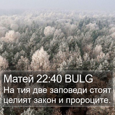 Матей 22:40 BULG Bible Verse Image