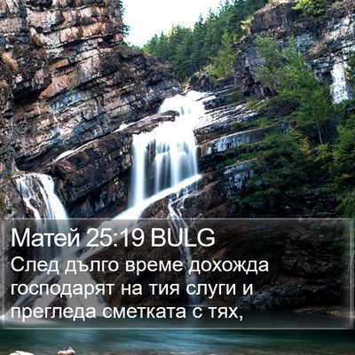 Матей 25:19 BULG Bible Verse Image