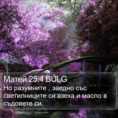 Матей 25:4 BULG Bible Verse Image