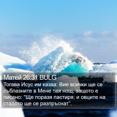 Матей 26:31 BULG Bible Verse Image