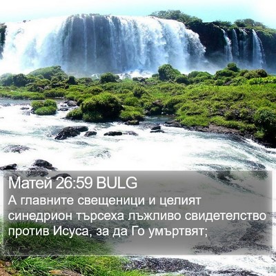 Матей 26:59 BULG Bible Verse Image
