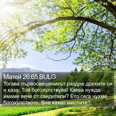 Матей 26:65 BULG Bible Verse Image