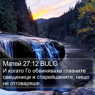 Матей 27:12 BULG Bible Verse Image