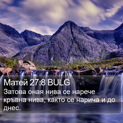 Матей 27:8 BULG Bible Verse Image