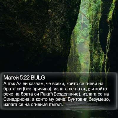 Матей 5:22 BULG Bible Verse Image