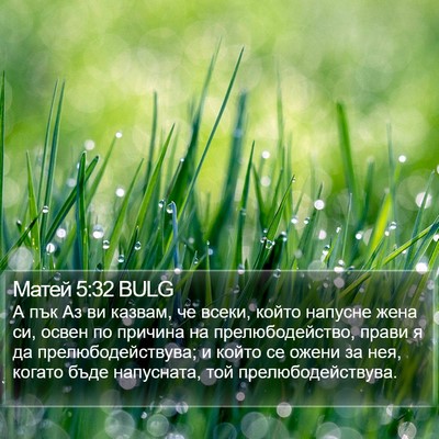 Матей 5:32 BULG Bible Verse Image