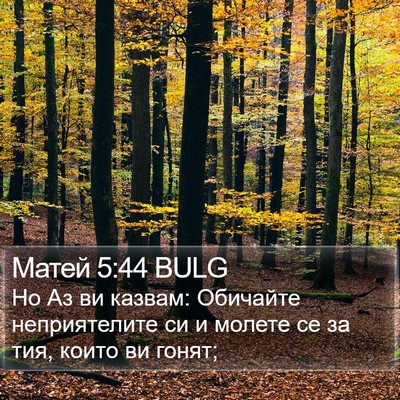 Матей 5:44 BULG Bible Verse Image