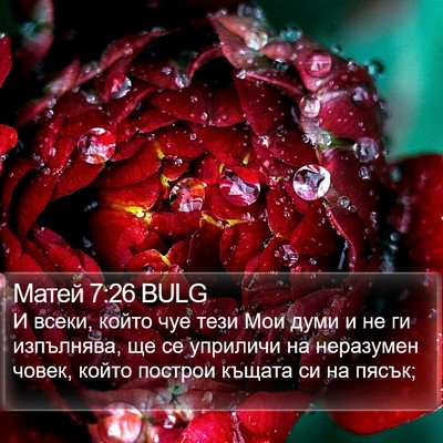 Матей 7:26 BULG Bible Verse Image