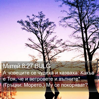 Матей 8:27 BULG Bible Verse Image