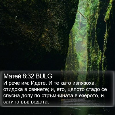 Матей 8:32 BULG Bible Verse Image