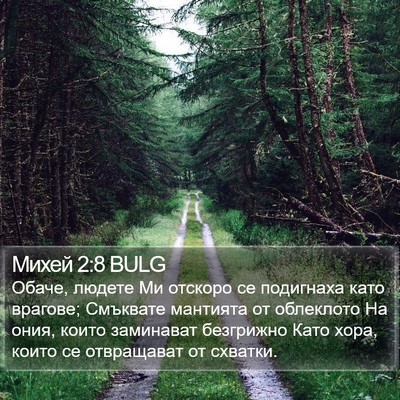Михей 2:8 BULG Bible Verse Image