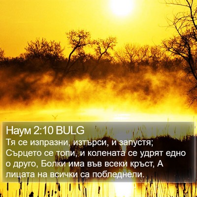 Наум 2:10 BULG Bible Verse Image