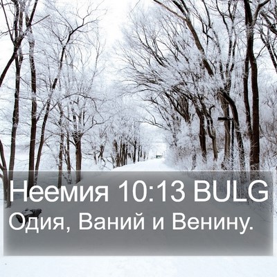 Неемия 10:13 BULG Bible Verse Image