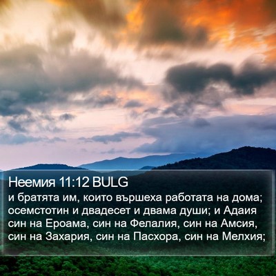 Неемия 11:12 BULG Bible Verse Image