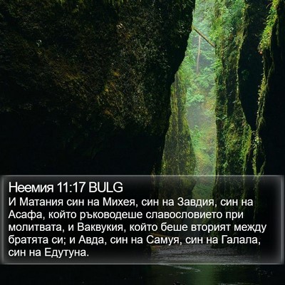Неемия 11:17 BULG Bible Verse Image