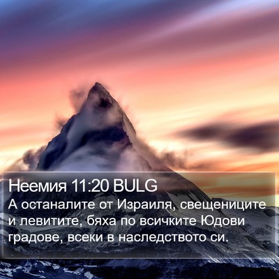 Неемия 11:20 BULG Bible Verse Image