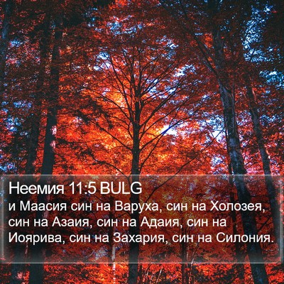 Неемия 11:5 BULG Bible Verse Image