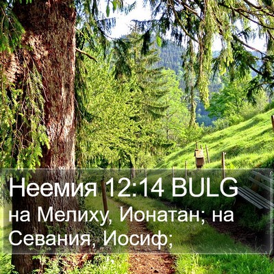 Неемия 12:14 BULG Bible Verse Image