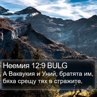 Неемия 12:9 BULG Bible Verse Image