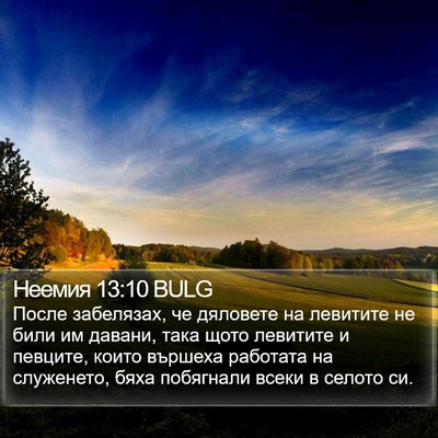 Неемия 13:10 BULG Bible Verse Image