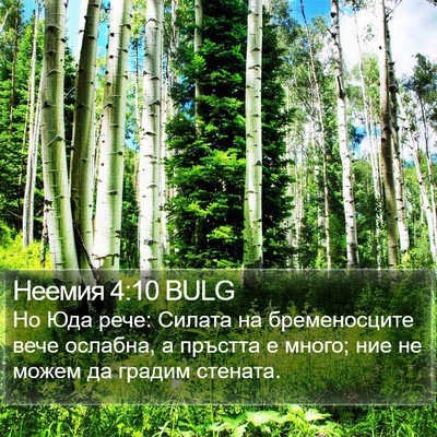 Неемия 4:10 BULG Bible Verse Image