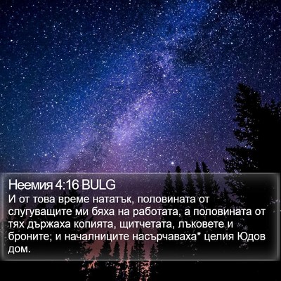 Неемия 4:16 BULG Bible Verse Image