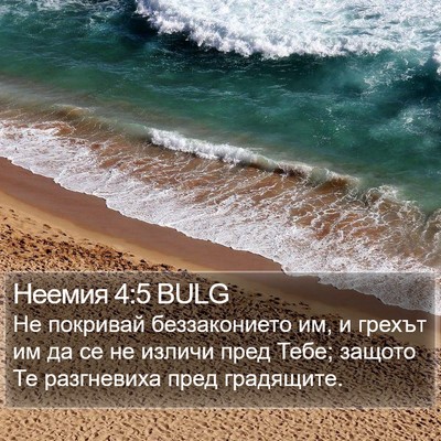 Неемия 4:5 BULG Bible Verse Image