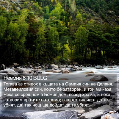 Неемия 6:10 BULG Bible Verse Image